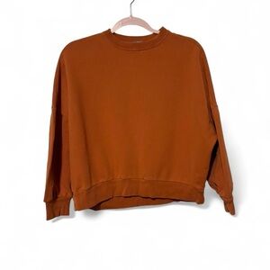 Granola girl cotton gap loose fit xs comfy rust color sweatshirt